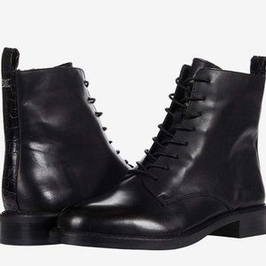 NWT Sam Edelman Nina Black Leather Combat Boots